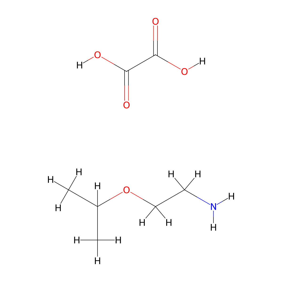 2-Isopropoxy-ethylamine oxalate molecular structure, CAS 1185300-29-1