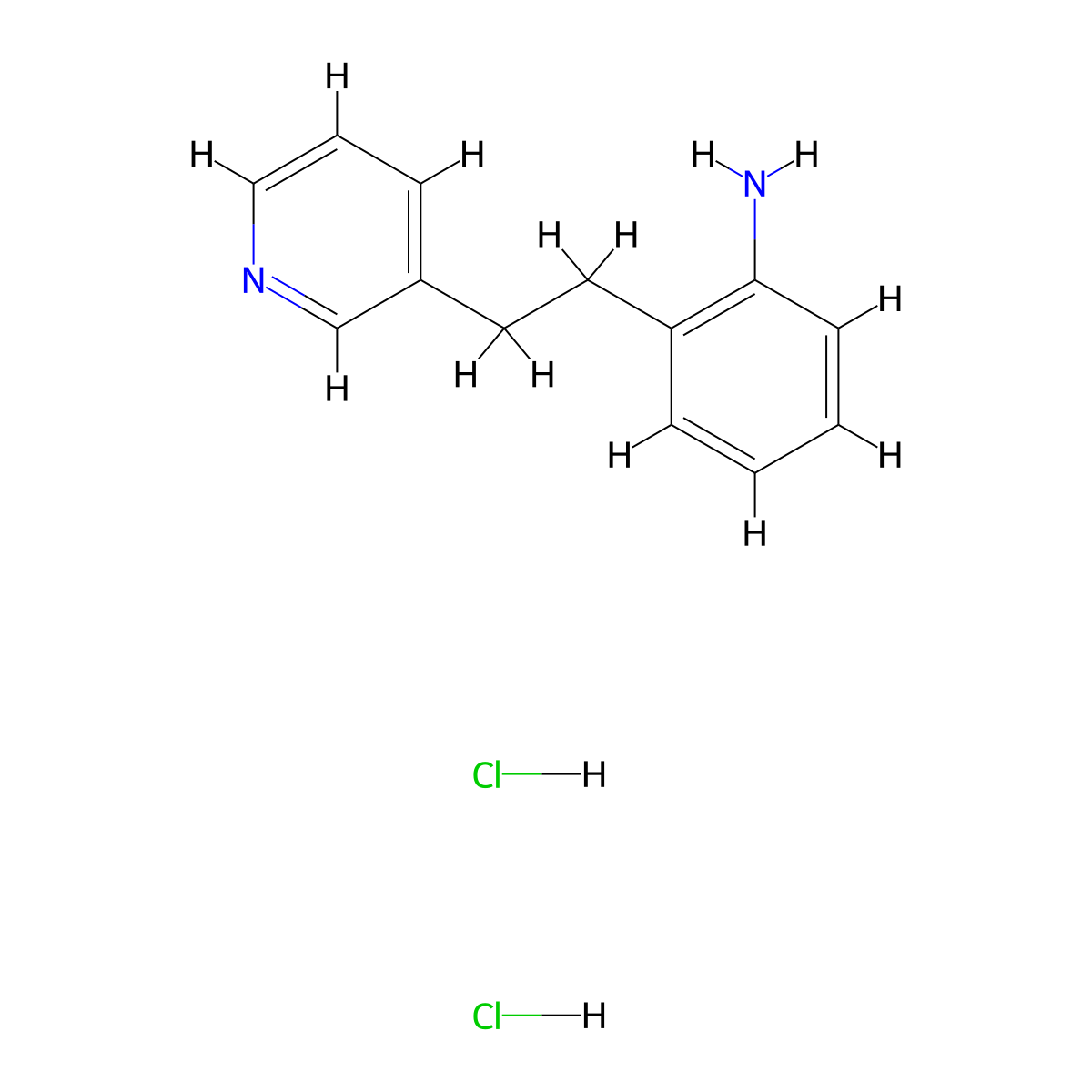 [2-(2-Pyridin-3-ylethyl)phenyl]amine dihydrochloride molecular structure, CAS 1185300-34-8
