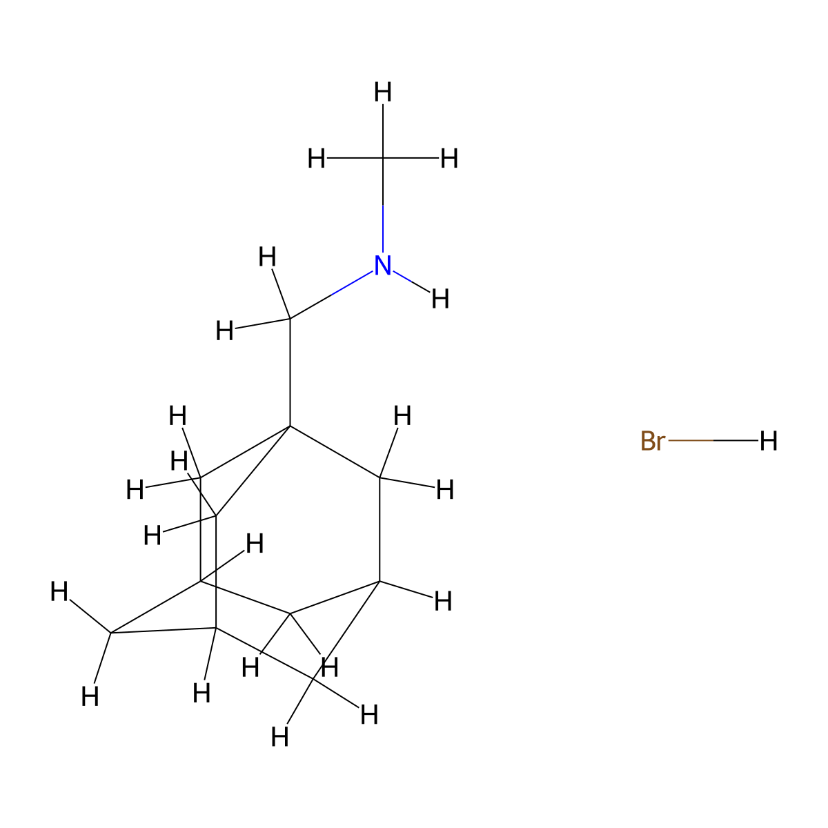 Adamantan-1-ylmethyl-methyl-amine hydrobromide molecular structure, CAS 1185301-20-5