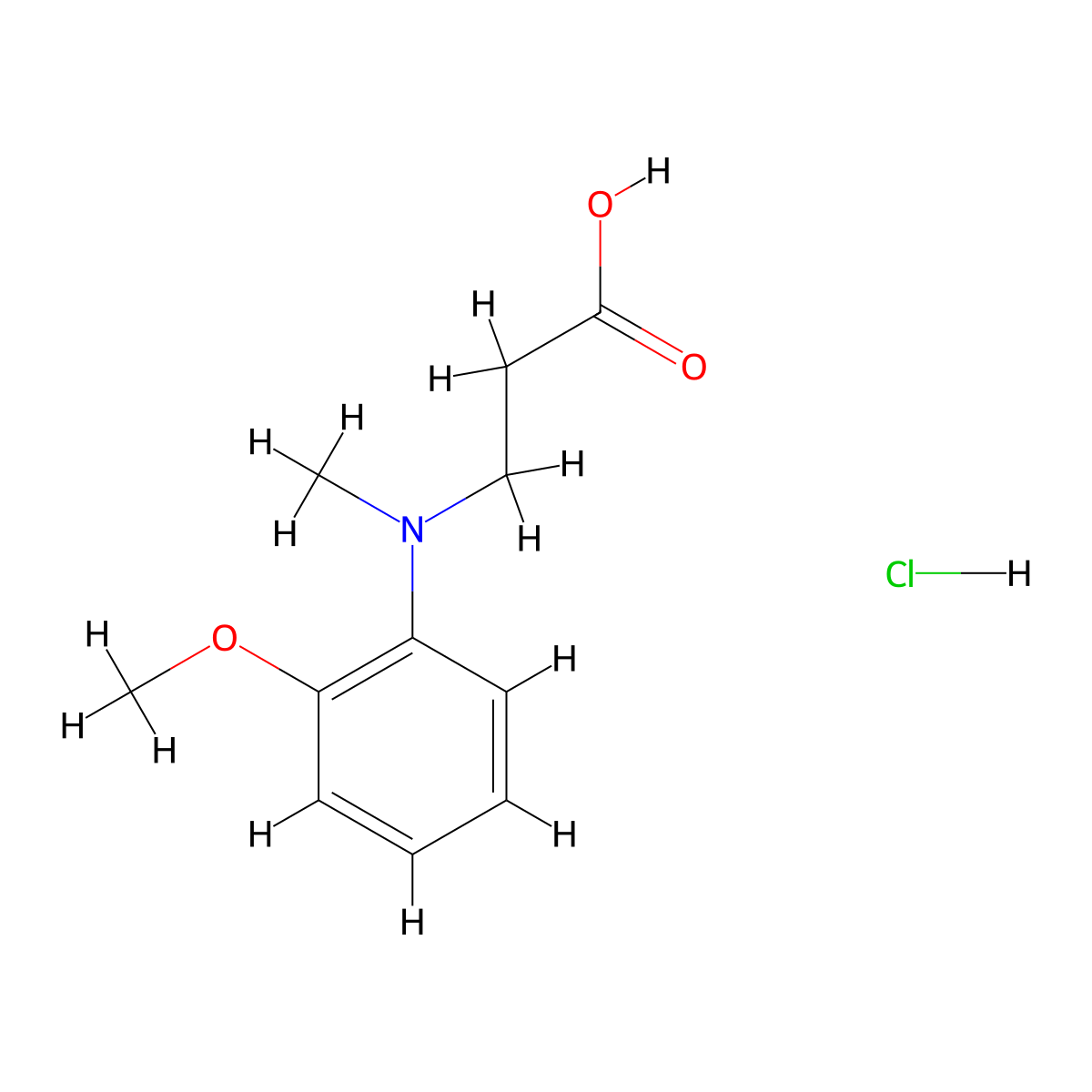3-[(2-Methoxy-phenyl)-methyl-amino]-propionic acid hydrochloride molecular structure, CAS 1185301-45-4