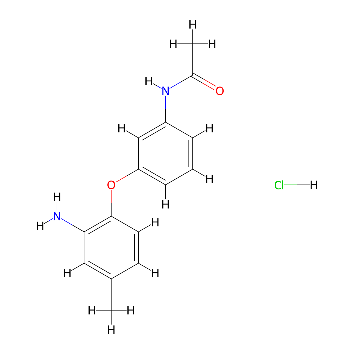 N-[3-(2-Amino-4-methylphenoxy)phenyl]acetamide hydrochloride molecular structure, CAS 1185301-93-2