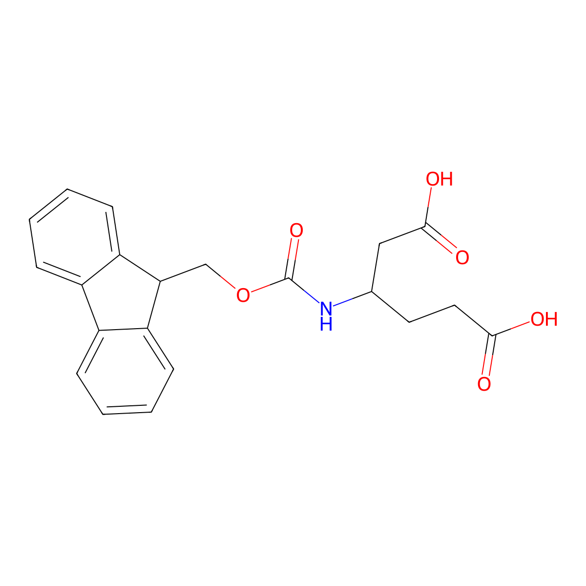 Fmoc-3-aminoadipic acid molecular structure, CAS 1185303-08-5