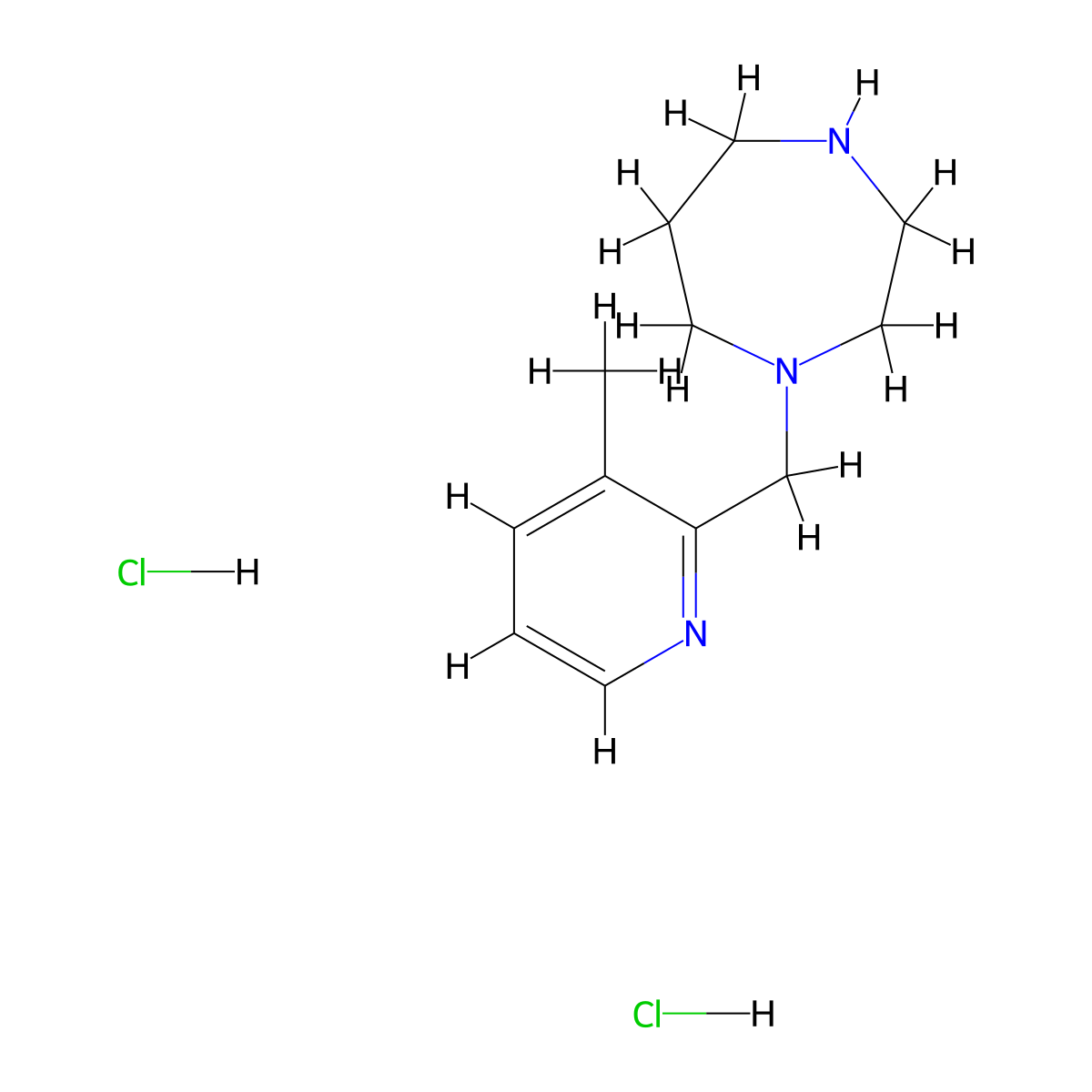 1-(3-Methyl-pyridin-2-ylmethyl)-[1,4]diazepane dihydrochloride molecular structure, CAS 1185303-21-2