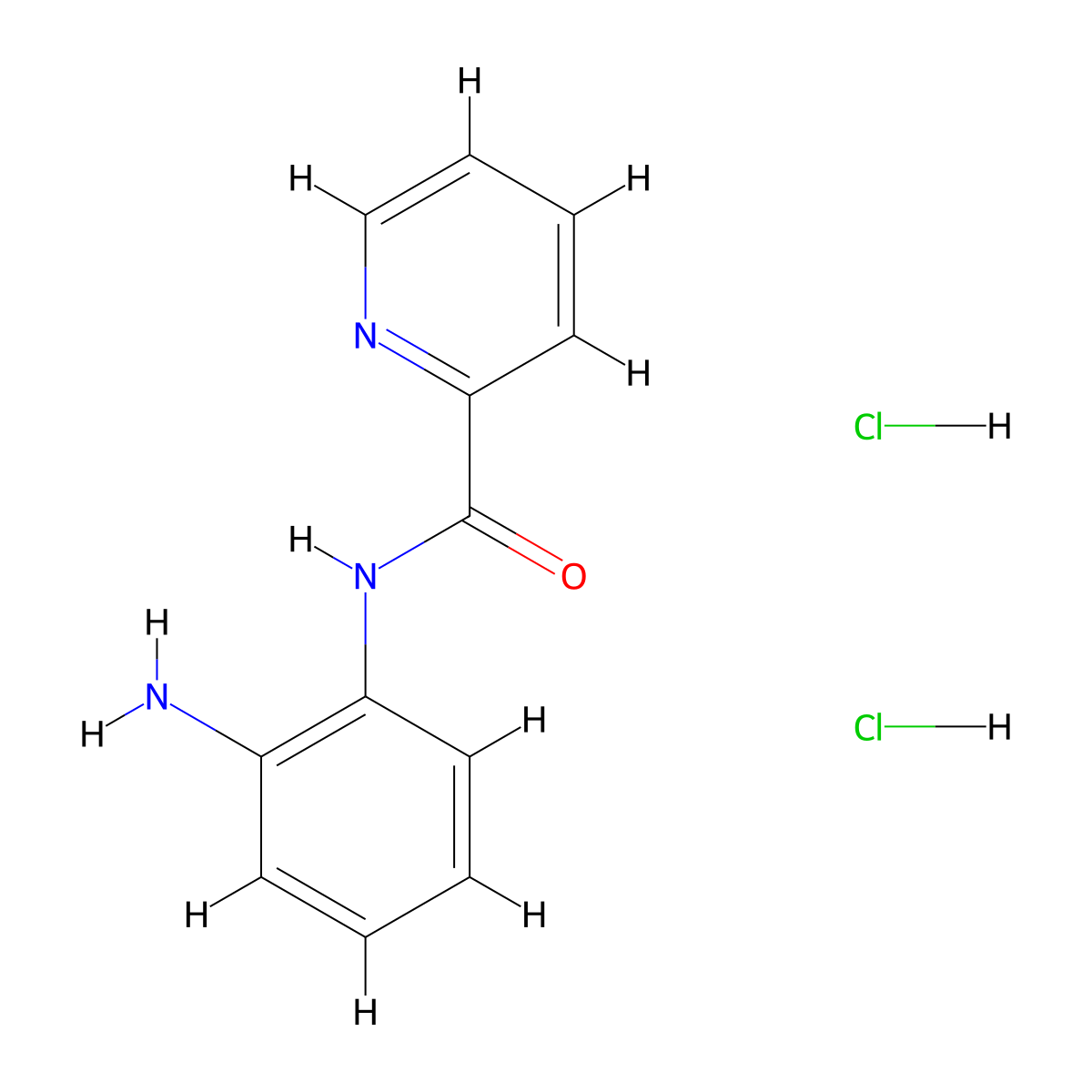 N-(2-Aminophenyl)picolinamide dihydrochloride molecular structure, CAS 1185303-36-9