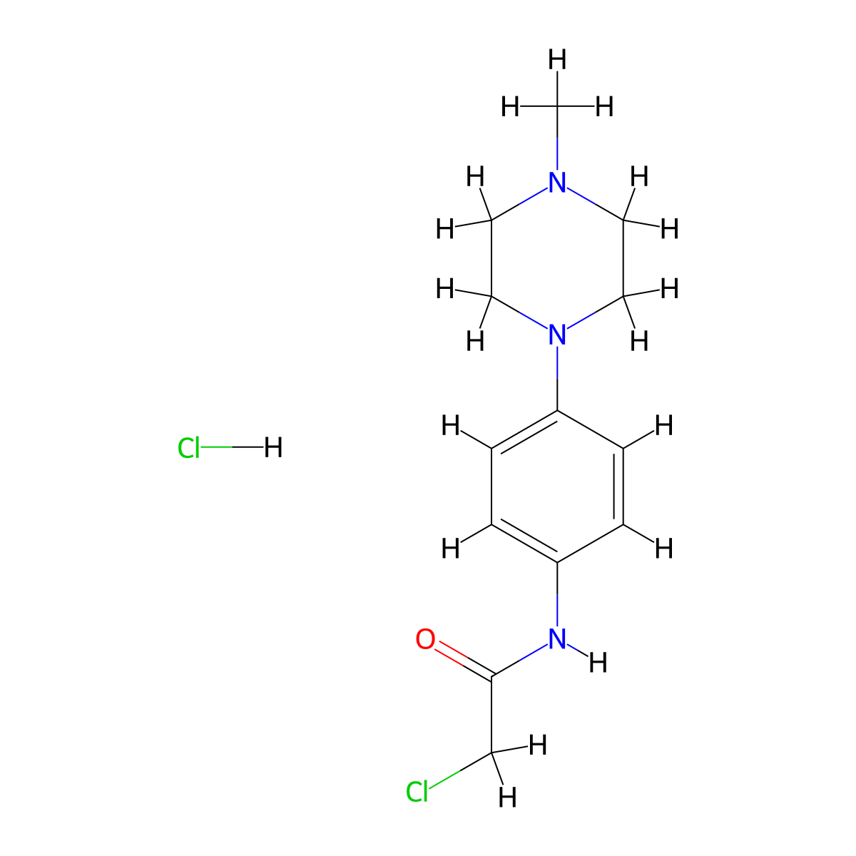 2-Chloro-N-[4-(4-methyl-piperazin-1-YL)-phenyl]-acetamide hydrochloride molecular structure, CAS 1185303-48-3
