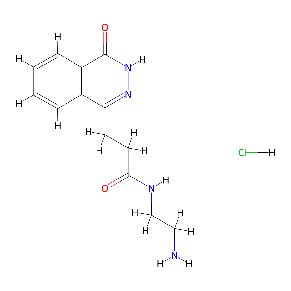N-(2-Aminoethyl)-3-(4-oxo-3,4-dihydro-phthalazin-1-YL)propanamide hydrochloride molecular structure, CAS 1185303-49-4