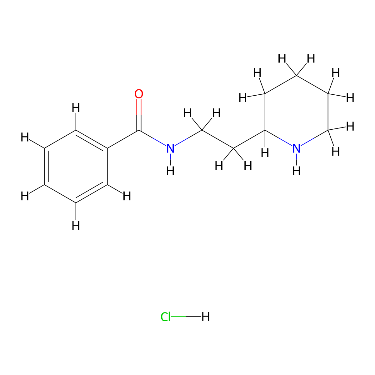 N-(2-Piperidin-2-yl-ethyl)-benzamide hydrochloride molecular structure, CAS 1185303-80-3