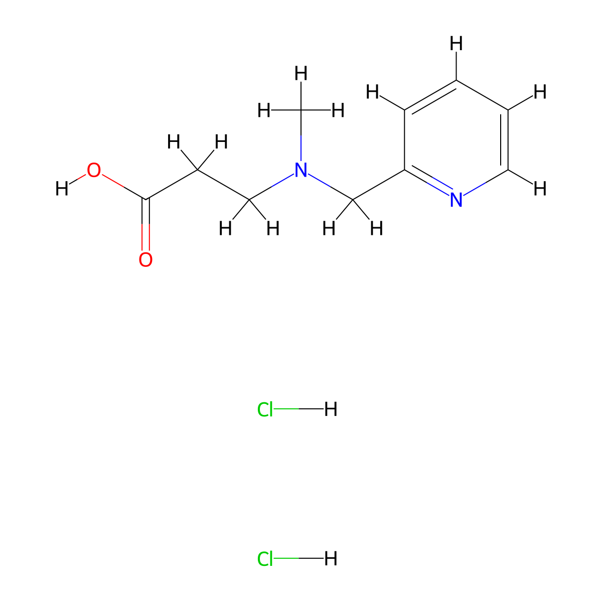 3-(Methyl-pyridin-2-ylmethyl-amino)-propionic acid dihydrochloride molecular structure, CAS 1185304-31-7