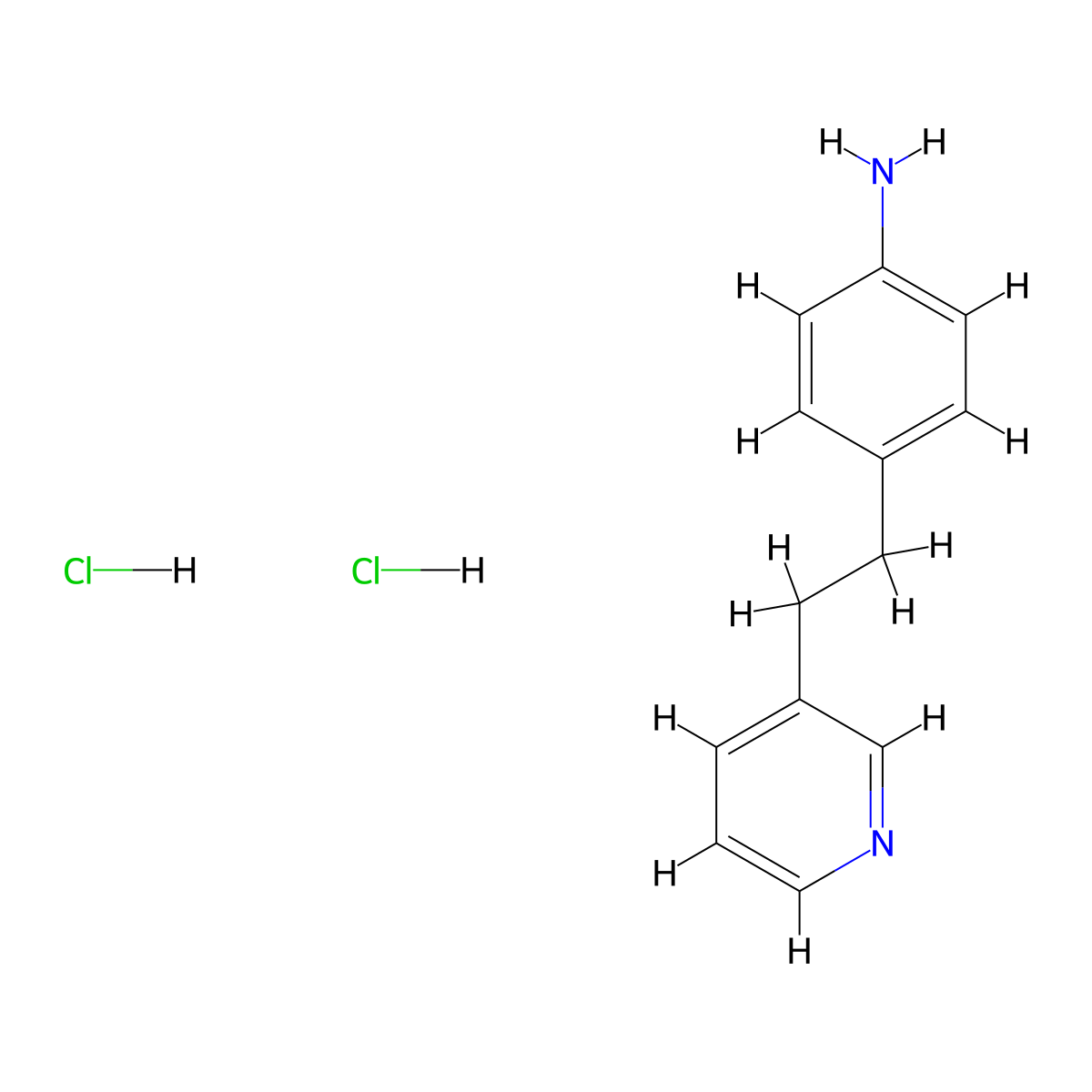 [4-(2-Pyridin-3-ylethyl)phenyl]amine dihydrochloride molecular structure, CAS 1185304-66-8