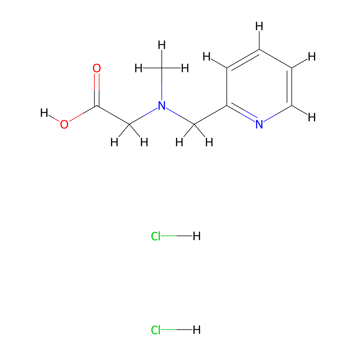 (Methyl-pyridin-2-ylmethyl-amino)-acetic acid dihydrochloride molecular structure, CAS 1185304-77-1
