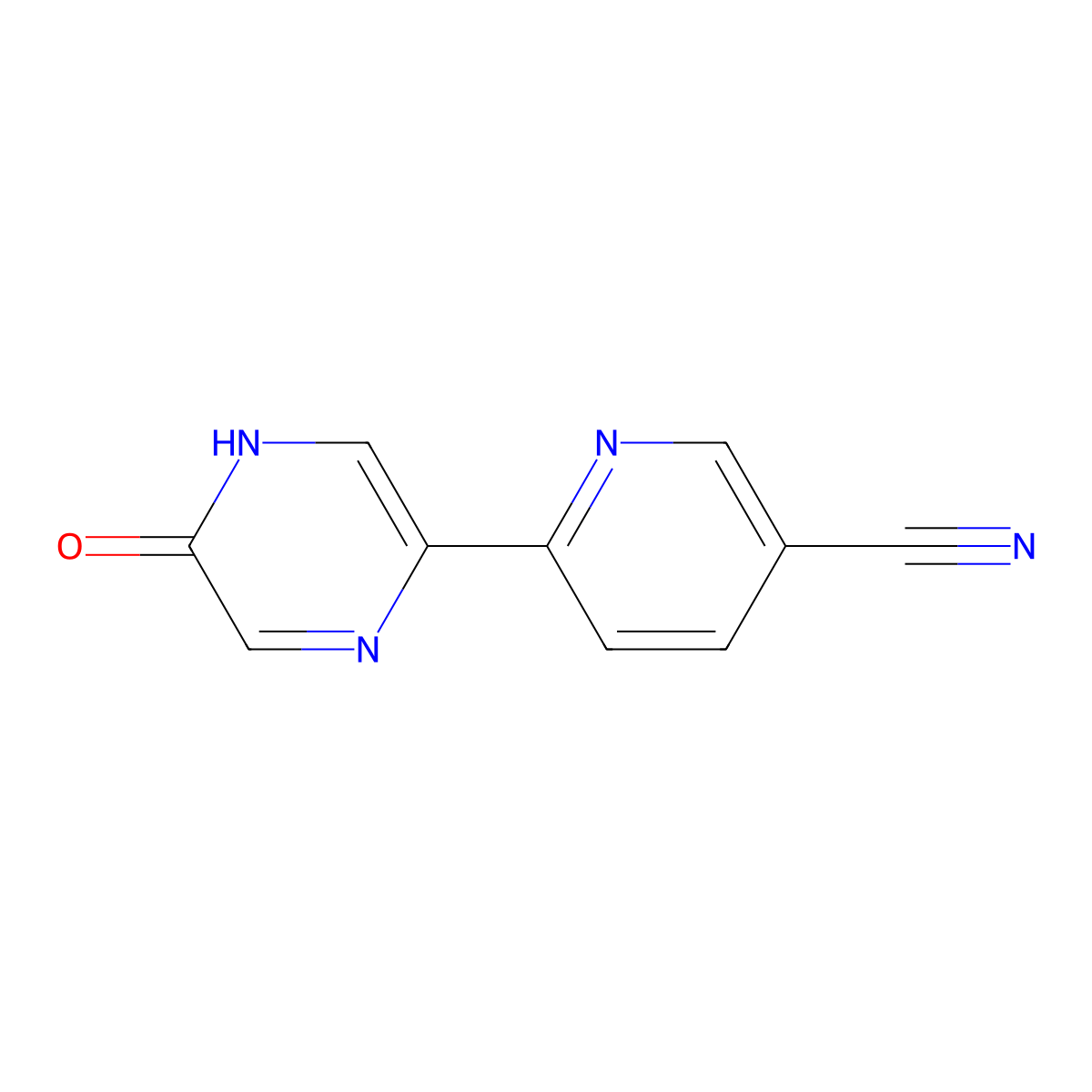 5-Hydroxy-2-(5'-cyano-2'-pyridyl)pyrazine molecular structure, CAS 1185306-08-4