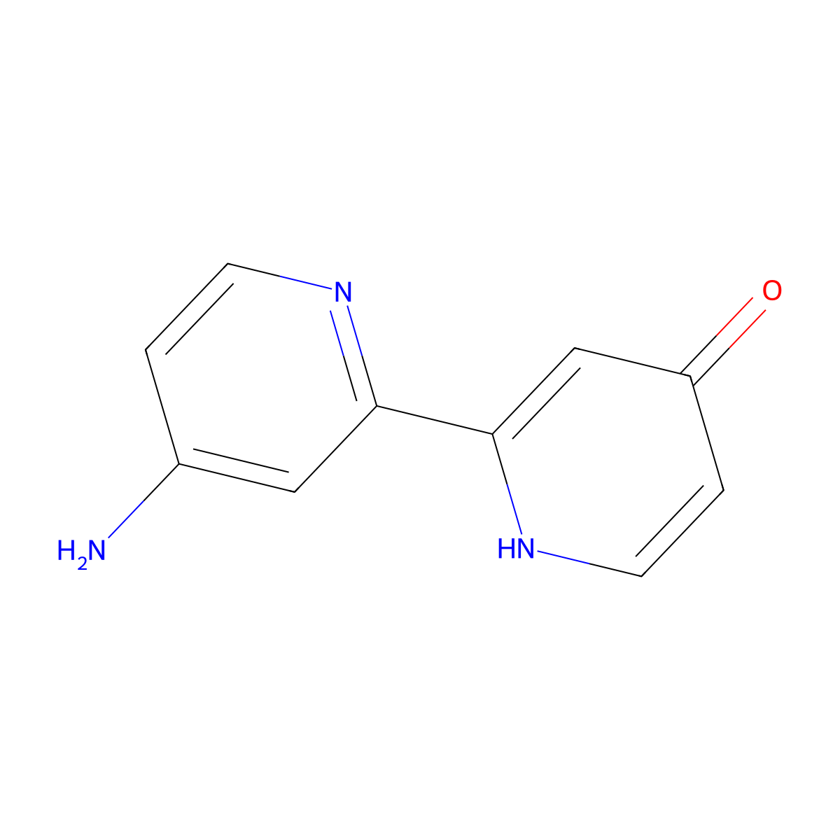4-Amino-4'-hydroxy-2,2'-bipyridine molecular structure, CAS 1185306-24-4