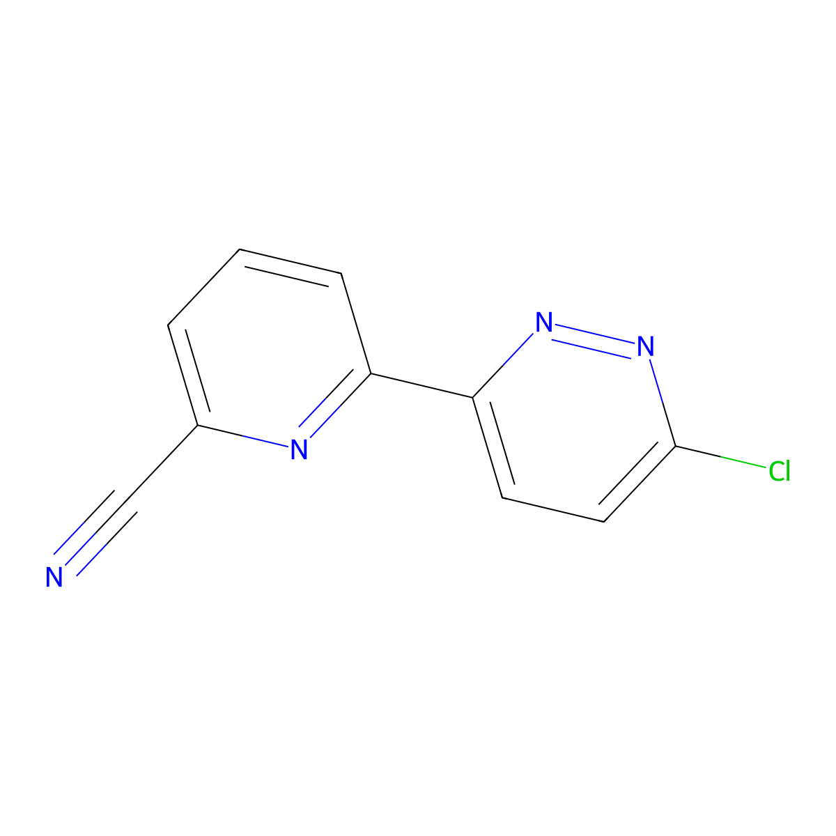3-Chloro-6-(6'-cyano-2'-pyridyl)pyridazine molecular structure, CAS 1185306-77-7