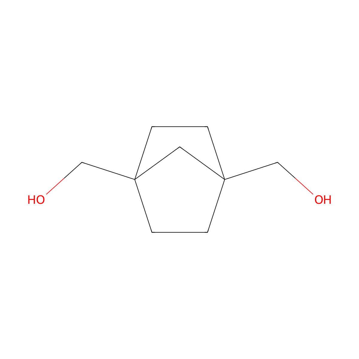 Bicyclo[2.2.1]heptane-1,4-diyldimethanol molecular structure, CAS 1185307-52-1