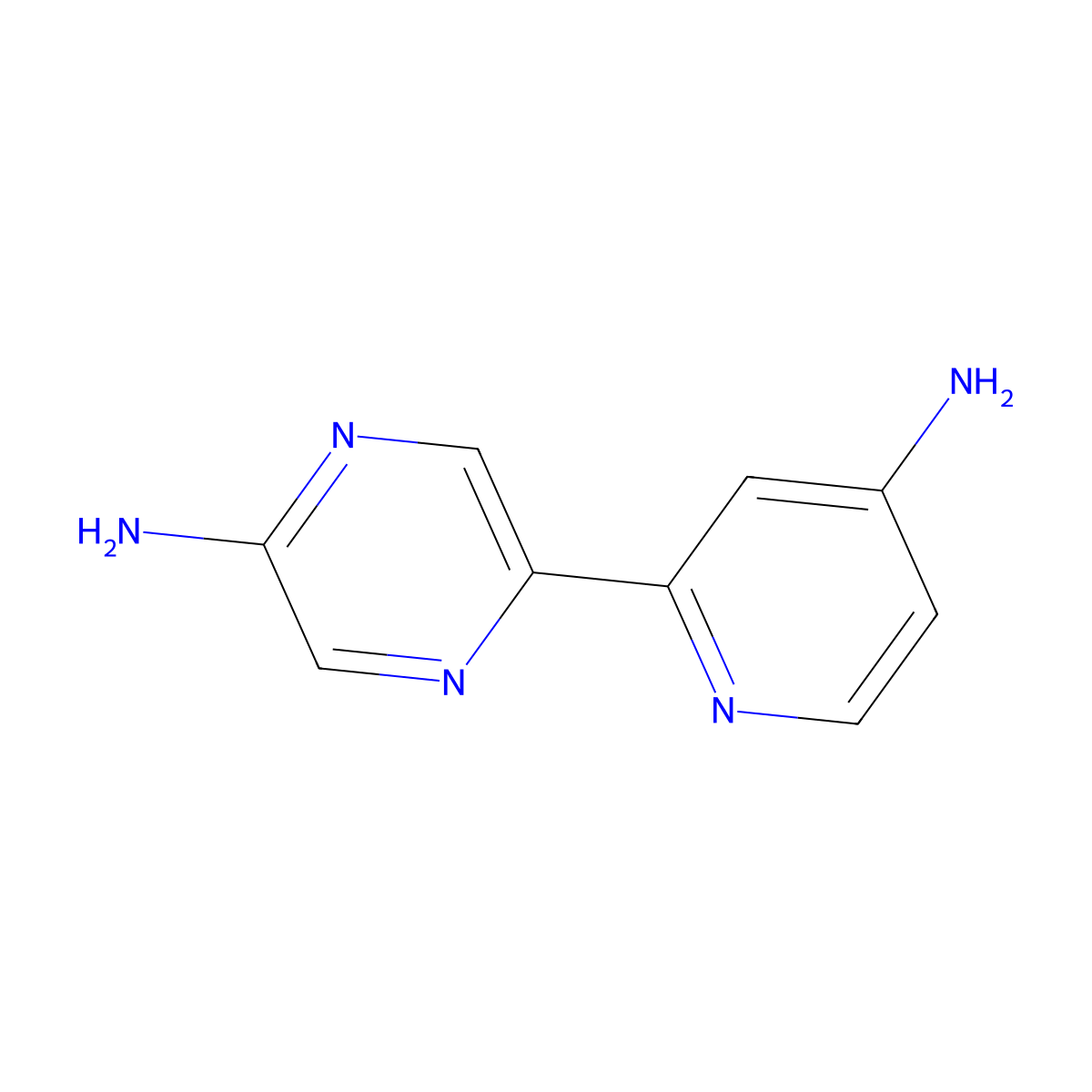 5,4'-Diamino-2-(2'-pyridyl)pyrazine molecular structure, CAS 1185307-74-7