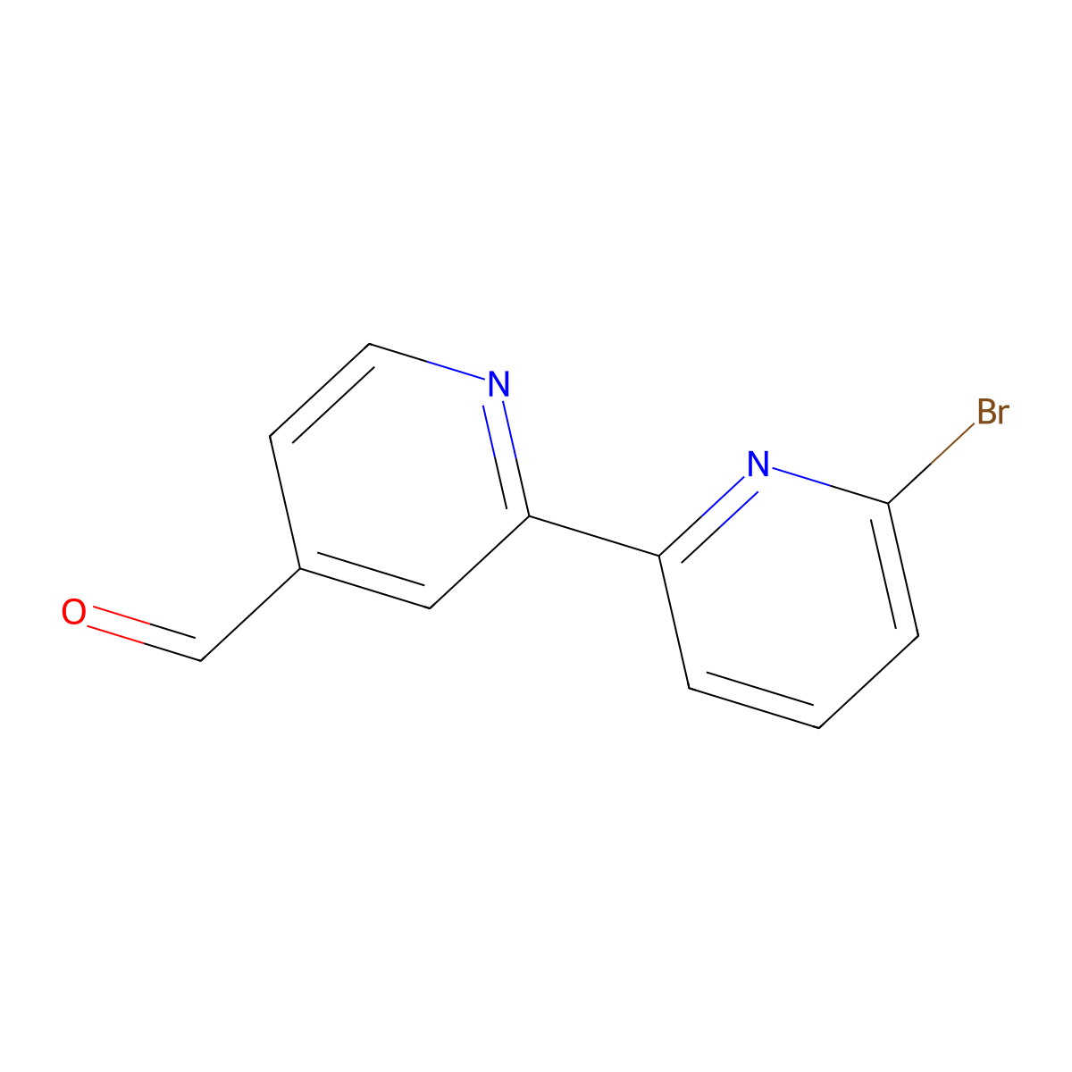 6-Bromo-4'-formyl-2,2'-bipyridine molecular structure, CAS 1185307-81-6
