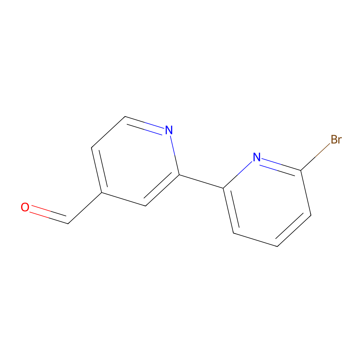 6-Bromo-4'-formyl-2,2'-bipyridine molecular structure, CAS 1185307-81-6