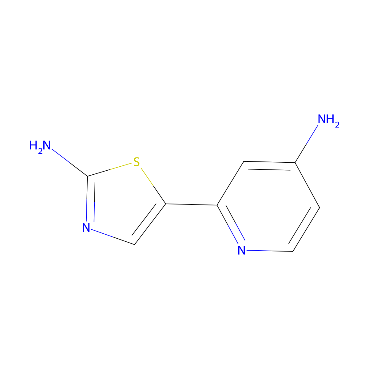 2,4'-Diamino-5-(2'-pyridyl)thiazole molecular structure, CAS 1185308-04-6