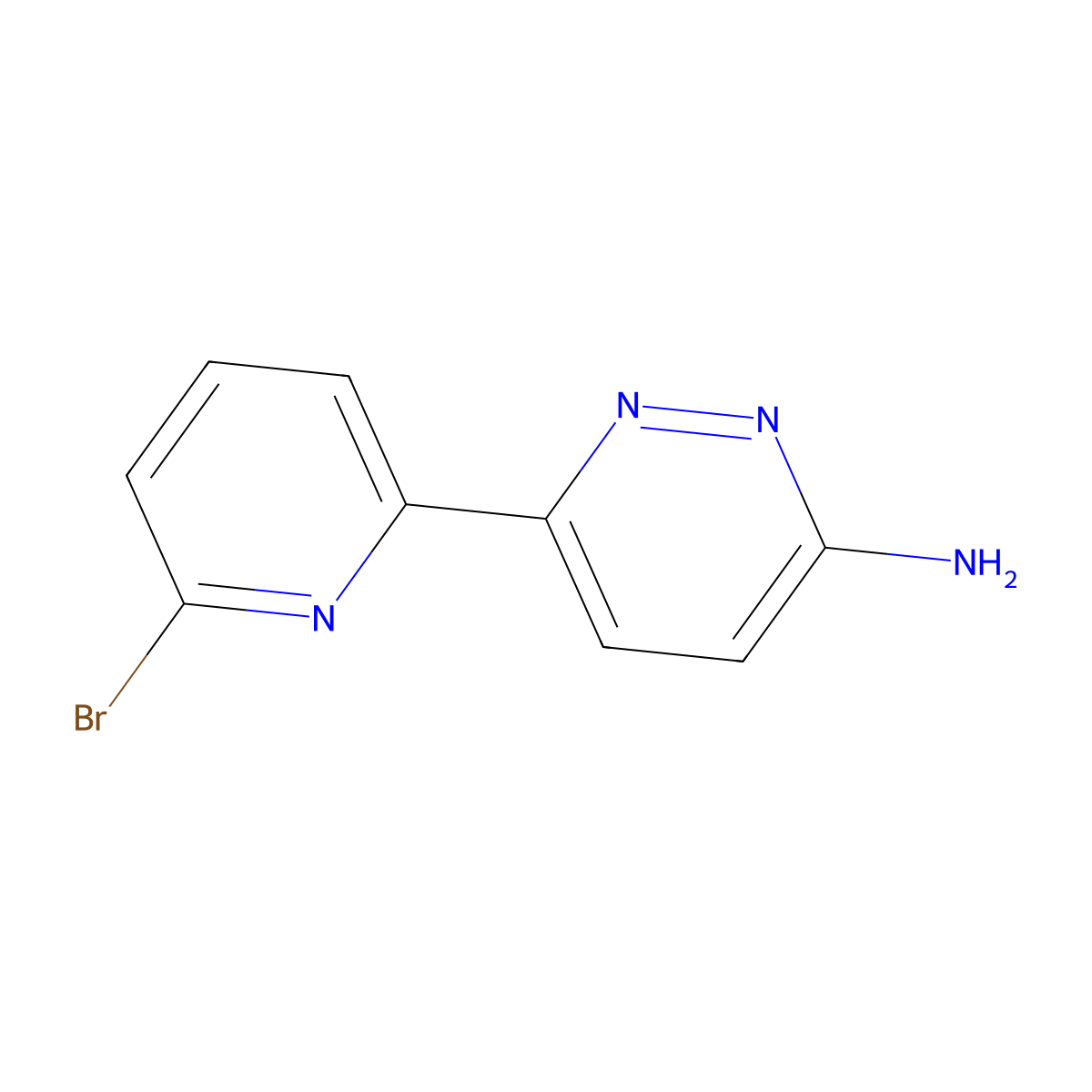 3-Amino-6-(6'-bromo-2'-pyridyl)pyridazine molecular structure, CAS 1185308-13-7