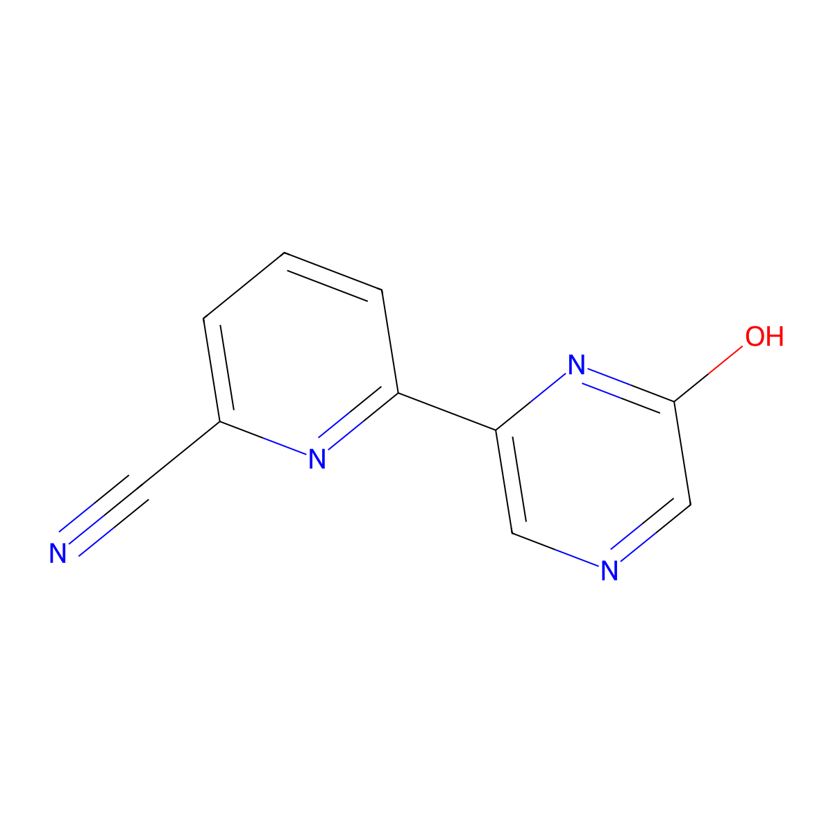 6-Hydroxy-2-(6'-cyano-2'-pyridyl)pyrazine molecular structure, CAS 1185309-14-1