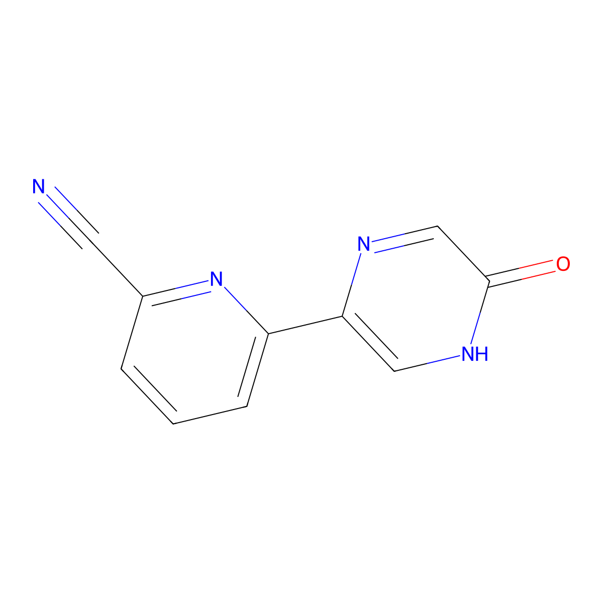 5-Hydroxy-2-(6'-cyano-2'-pyridyl)pyrazine molecular structure, CAS 1185309-67-4