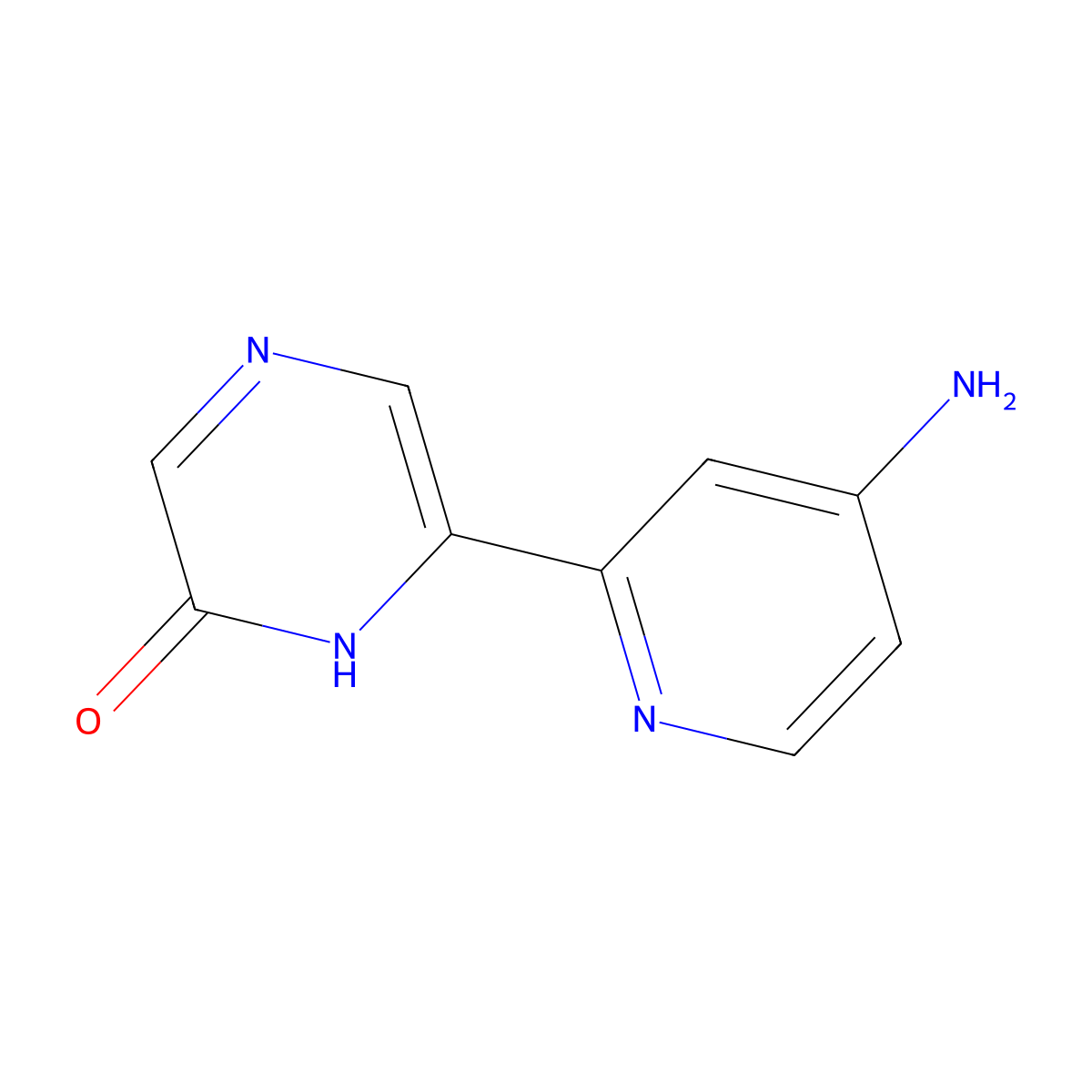 6-Hydroxy-2-(4'-amino-2'-pyridyl)pyrazine molecular structure, CAS 1185309-91-4