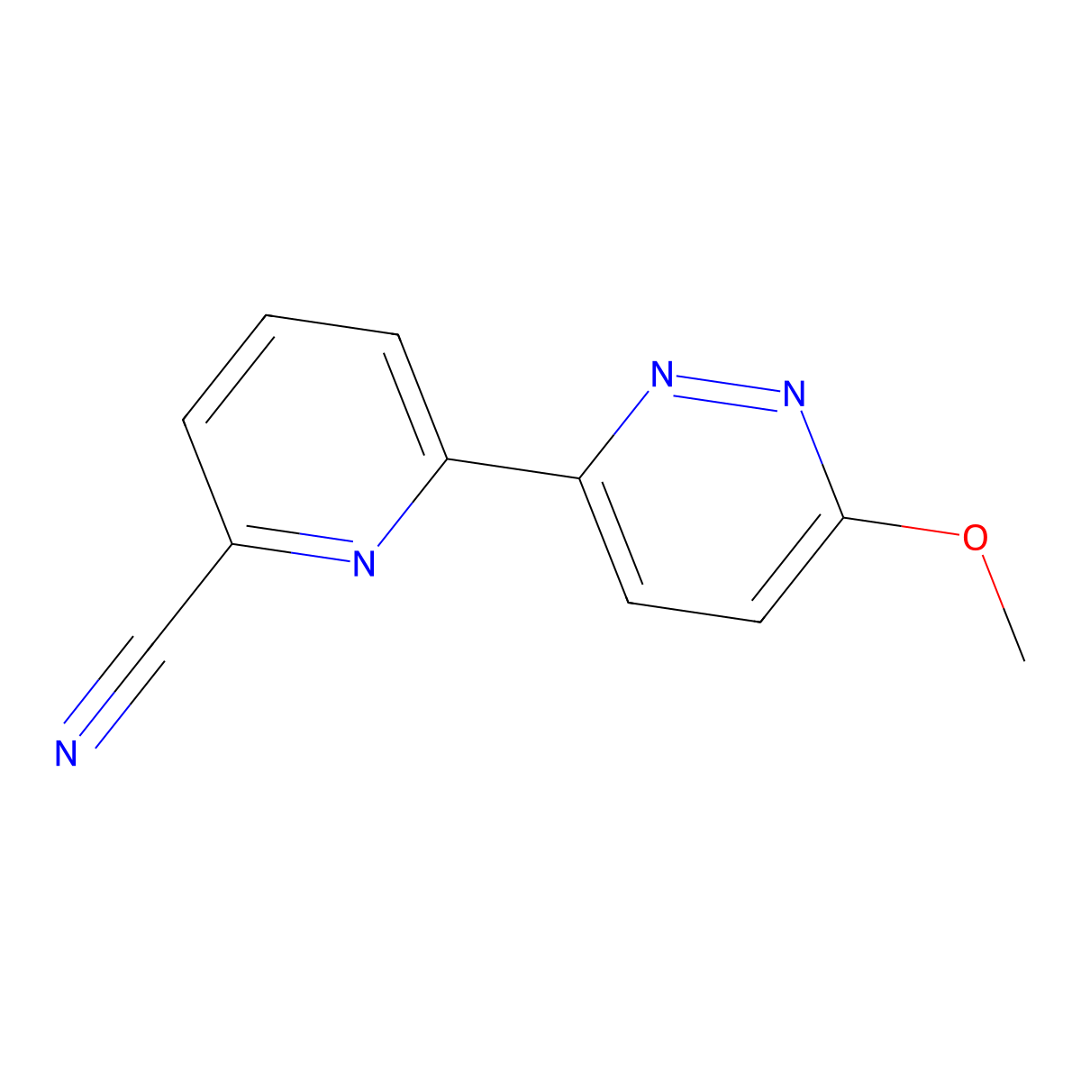 3-Methoxy-6-(6'-cyano-2'-pyridyl)pyridazine molecular structure, CAS 1185310-02-4