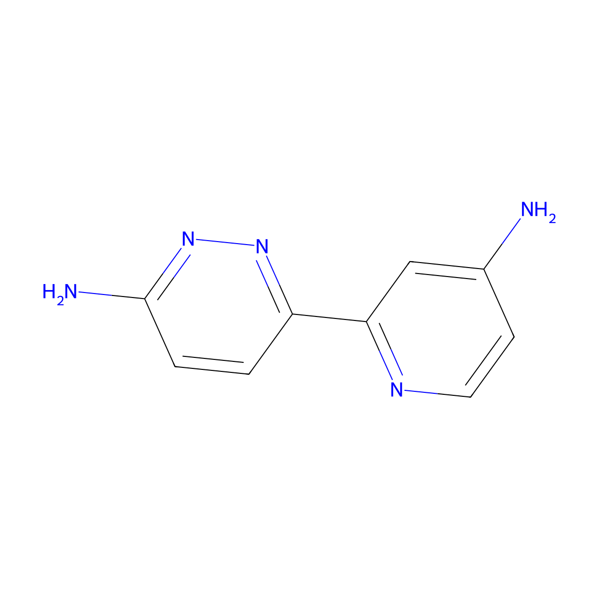 6,4'-Diamino-3-(2'-pyridyl)pyridazine molecular structure, CAS 1185310-05-7