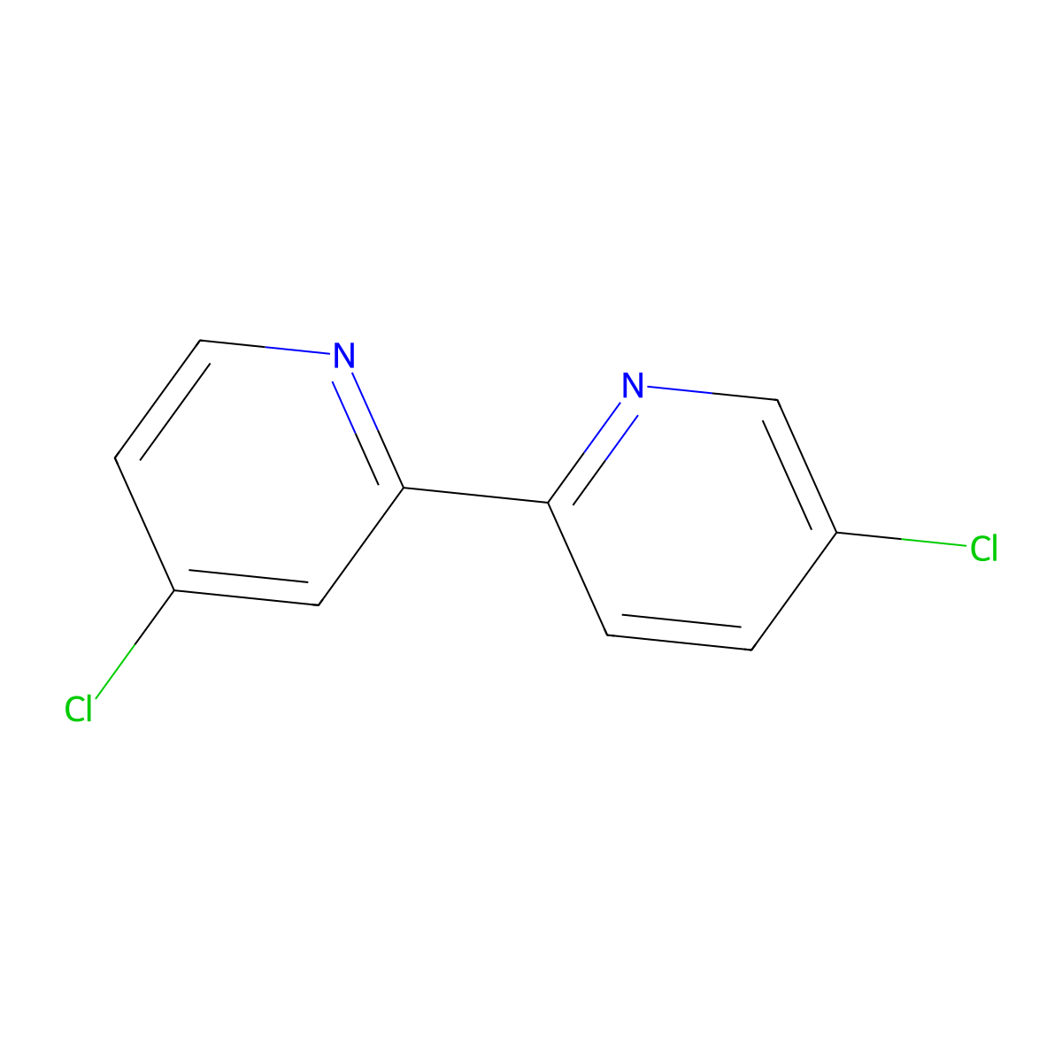 4,5'-Dichloro-2,2'-bipyridine molecular structure, CAS 1185310-17-1