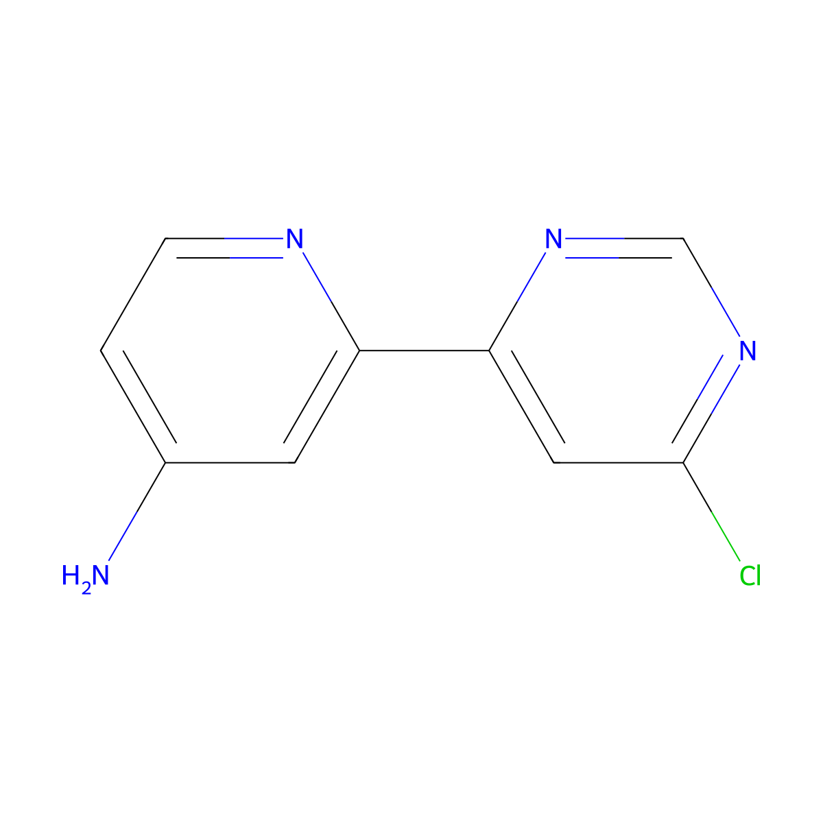 6-Chloro-4-(4'-amino-2'-pyridyl)pyrimidine molecular structure, CAS 1185310-19-3