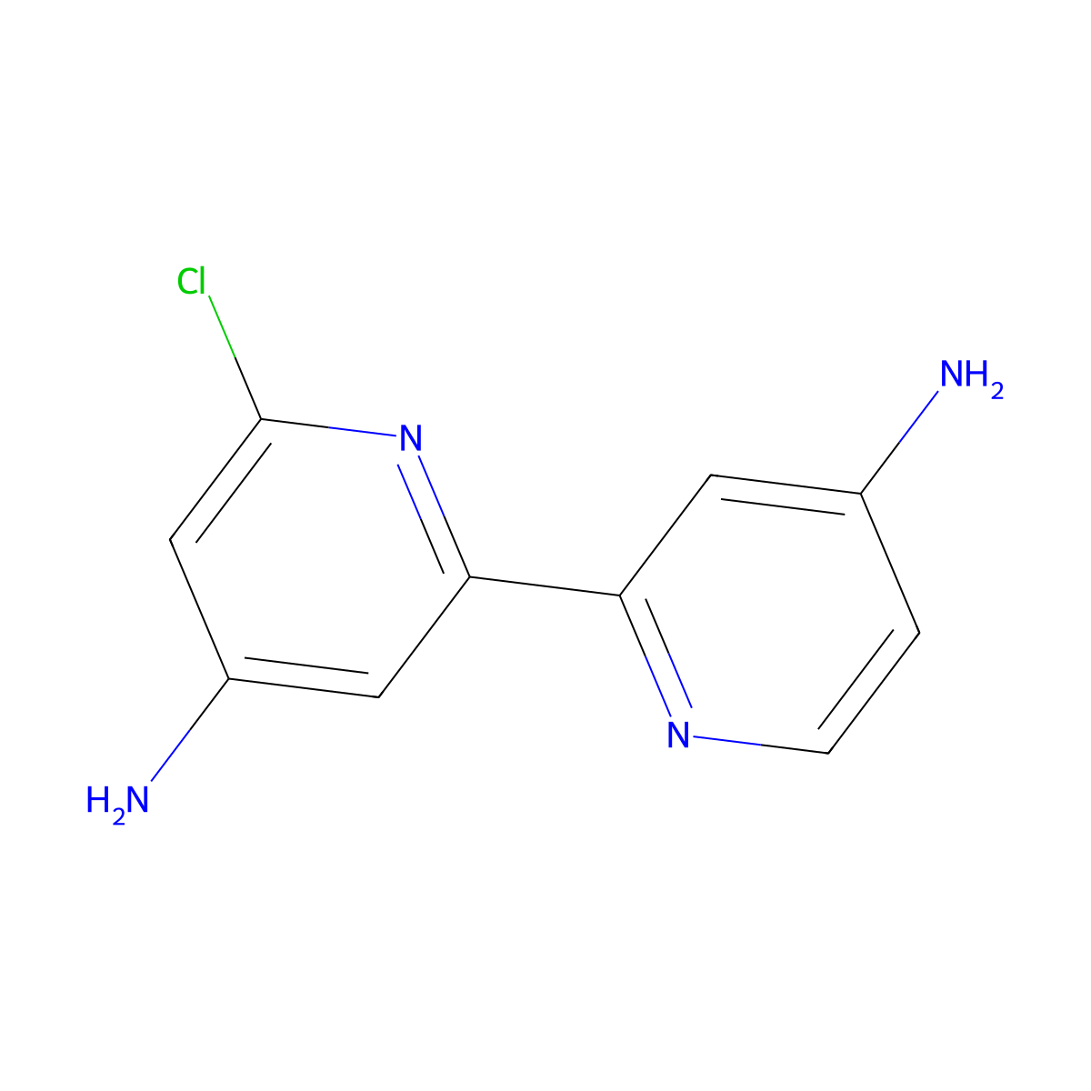 4,4'-Diamino-6-chloro-2,2'-bipyridine molecular structure, CAS 1185310-38-6