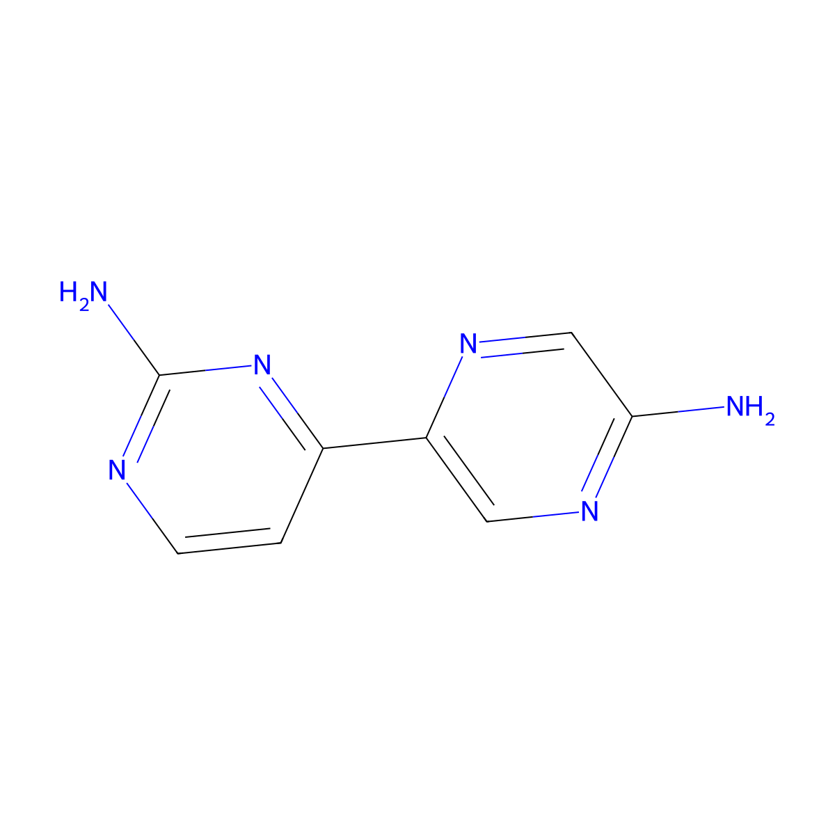 2,5'-Diamino-4-(2'-pyrazinyl)pyrimidine molecular structure, CAS 1185311-23-2