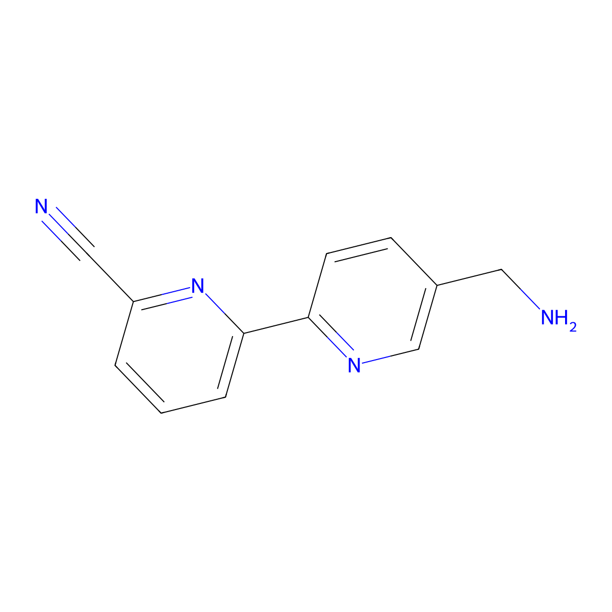 5-Aminomethyl-6'-cyano-2,2'-bipyridine molecular structure, CAS 1185311-38-9