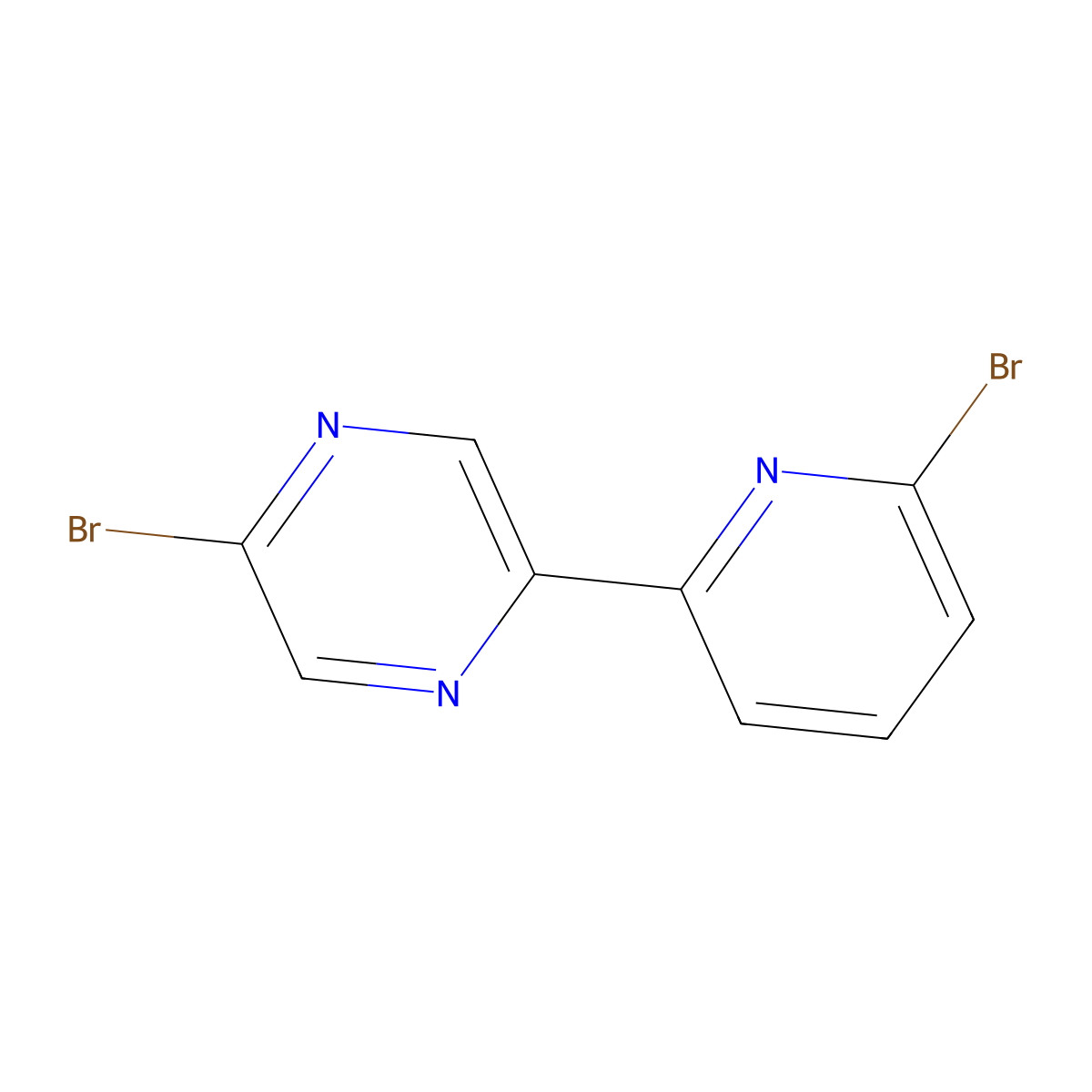 5,6'-Dibromo-2-(2'-pyridyl)pyrazine molecular structure, CAS 1185311-91-4