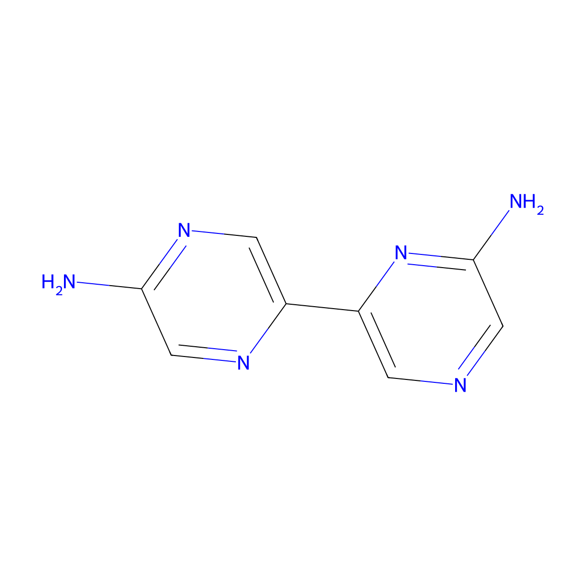 5, 6'-Diamino-2,2'-bipyrazine molecular structure, CAS 1185312-07-5