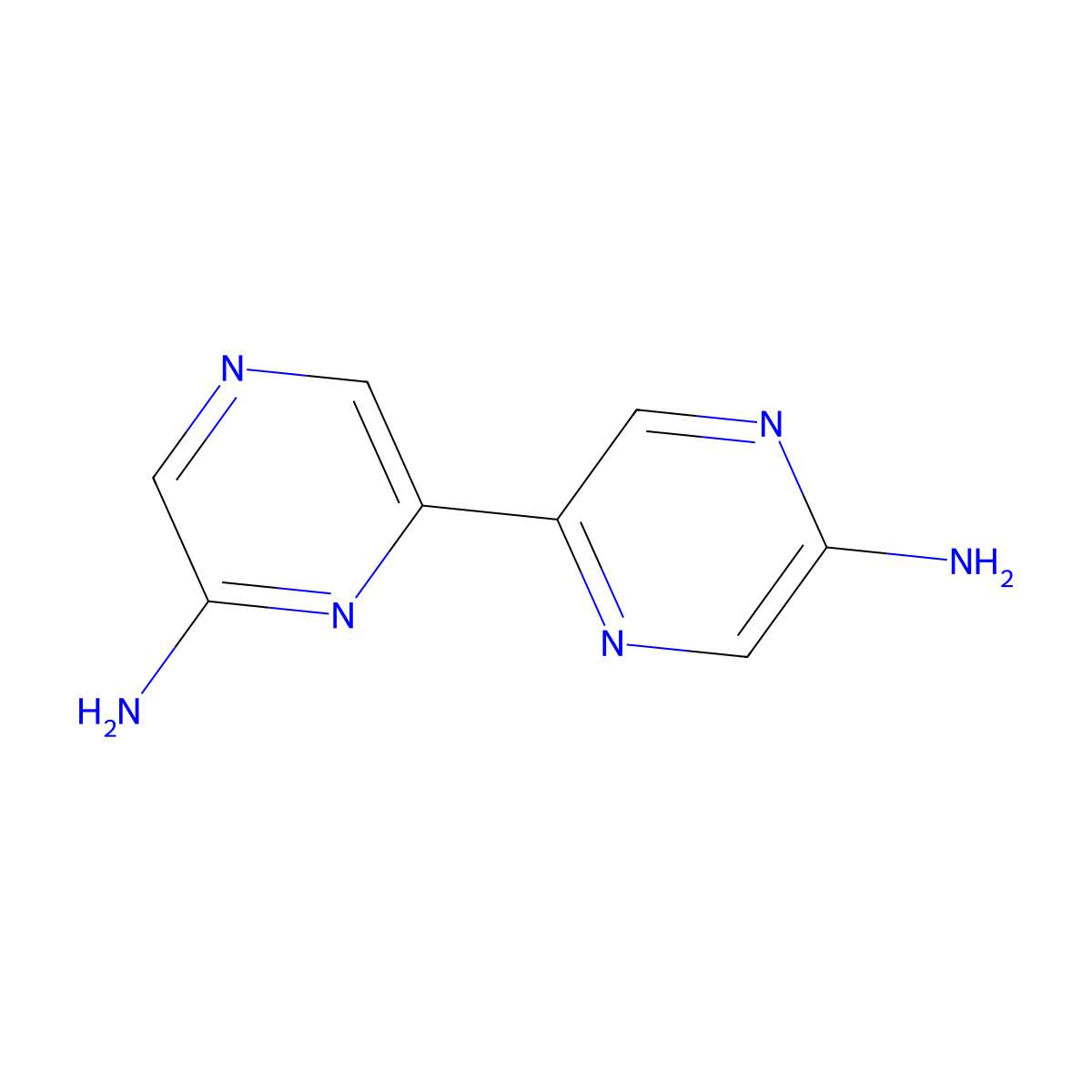 5, 6'-Diamino-2,2'-bipyrazine molecular structure, CAS 1185312-07-5