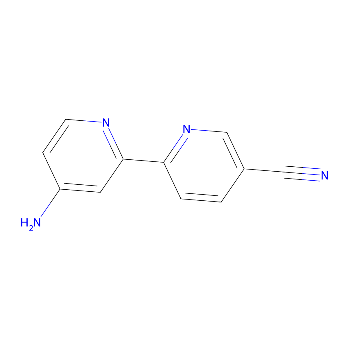4-Amino-5'-cyano-2,2'-bipyridine molecular structure, CAS 1185312-12-2