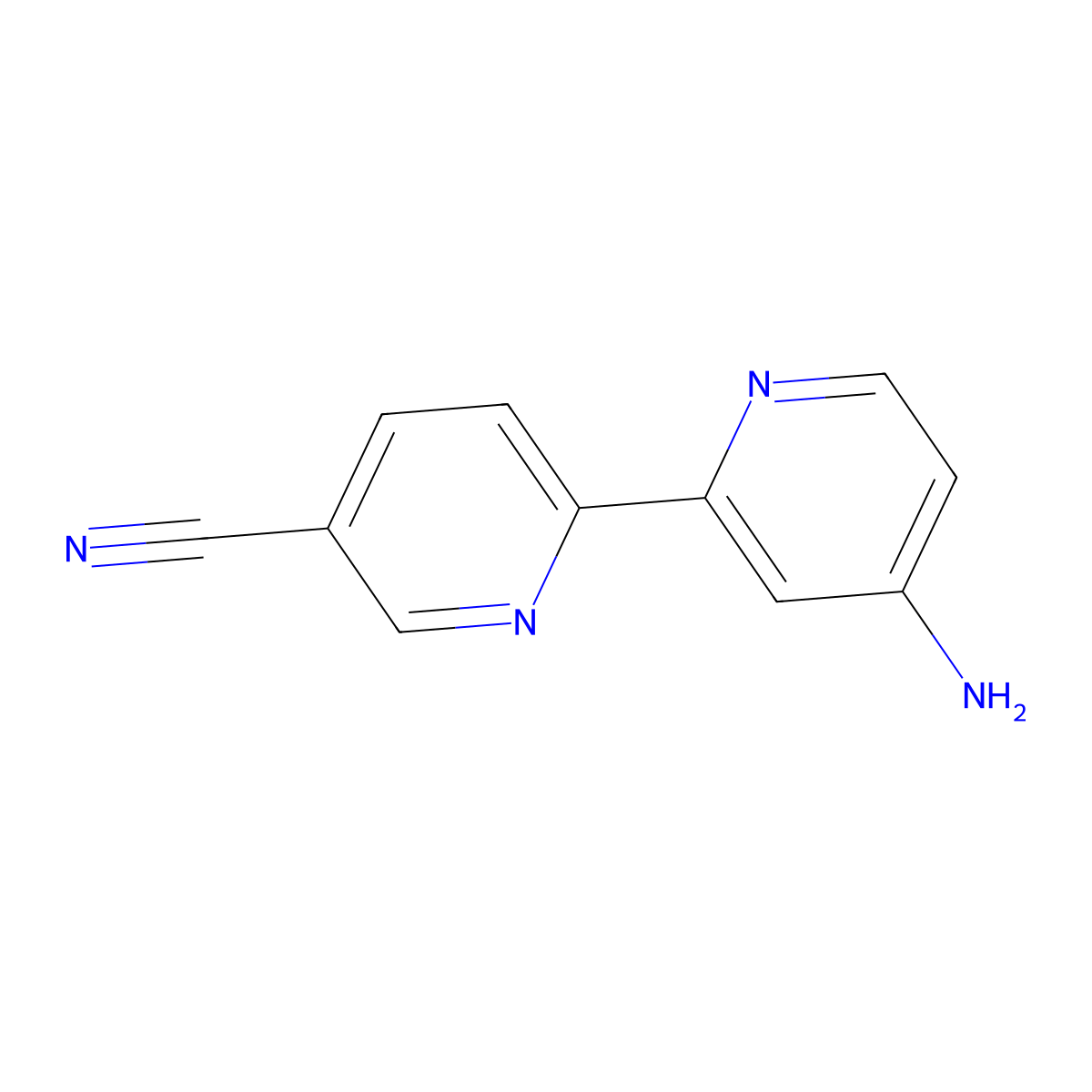 4-Amino-5'-cyano-2,2'-bipyridine molecular structure, CAS 1185312-12-2