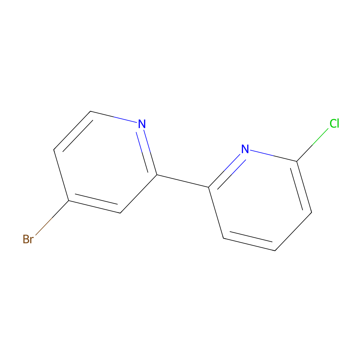 6-Chloro-4'-bromo-2,2'-bipyridine molecular structure, CAS 1185312-34-8