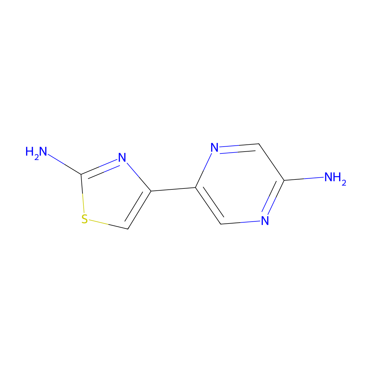 2,5'-Diamino-4-(2'-pyrazinyl)thiazole molecular structure, CAS 1185312-65-5