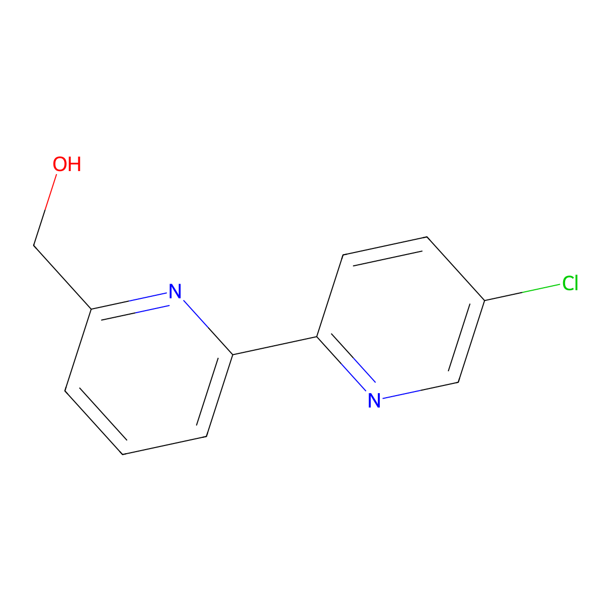 6-Hydroxymethyl-5'-chloro-2,2'-bipyridine molecular structure, CAS 1185312-68-8