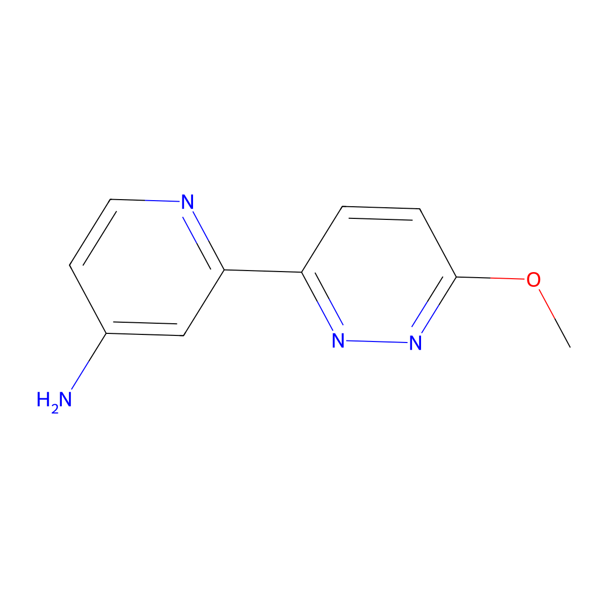 6-Methoxy-3-(4'-amino-2'-pyridyl)pyridazine molecular structure, CAS 1185312-72-4