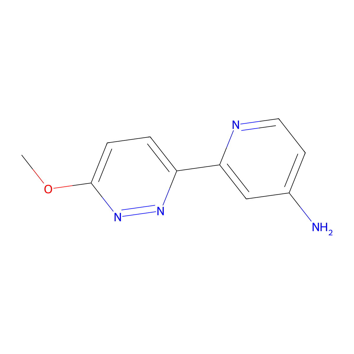 6-Methoxy-3-(4'-amino-2'-pyridyl)pyridazine molecular structure, CAS 1185312-72-4