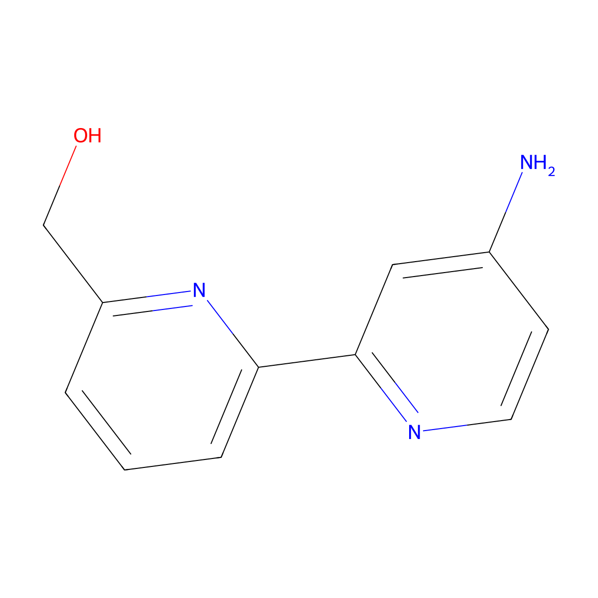 4-Amino-6'-hydroxymethyl-2,2'-bipyridine molecular structure, CAS 1185312-80-4