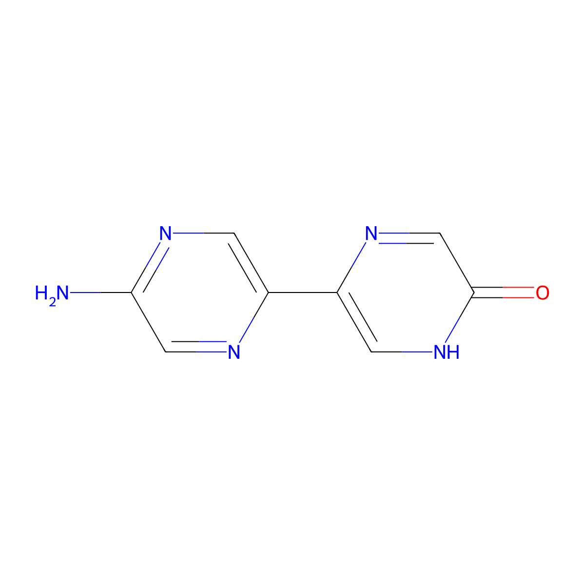 5-Amino-6'-hydroxy-2,2'-bipyrazine molecular structure, CAS 1185312-84-8