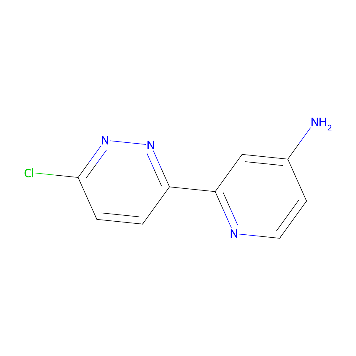 6-Chloro-3-(4'-amino-2'-pyridyl)pyridazine molecular structure, CAS 1185313-00-1