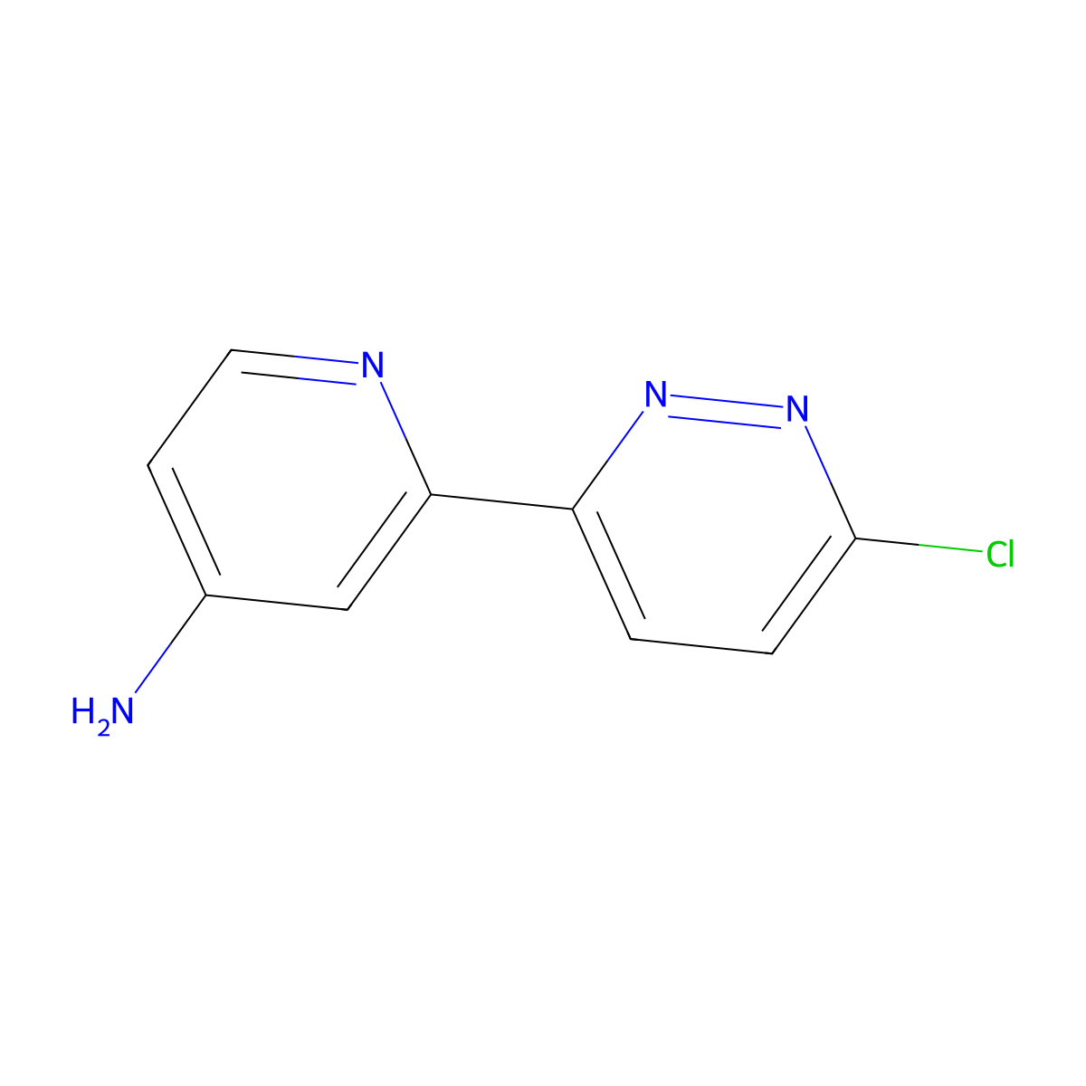 6-Chloro-3-(4'-amino-2'-pyridyl)pyridazine molecular structure, CAS 1185313-00-1