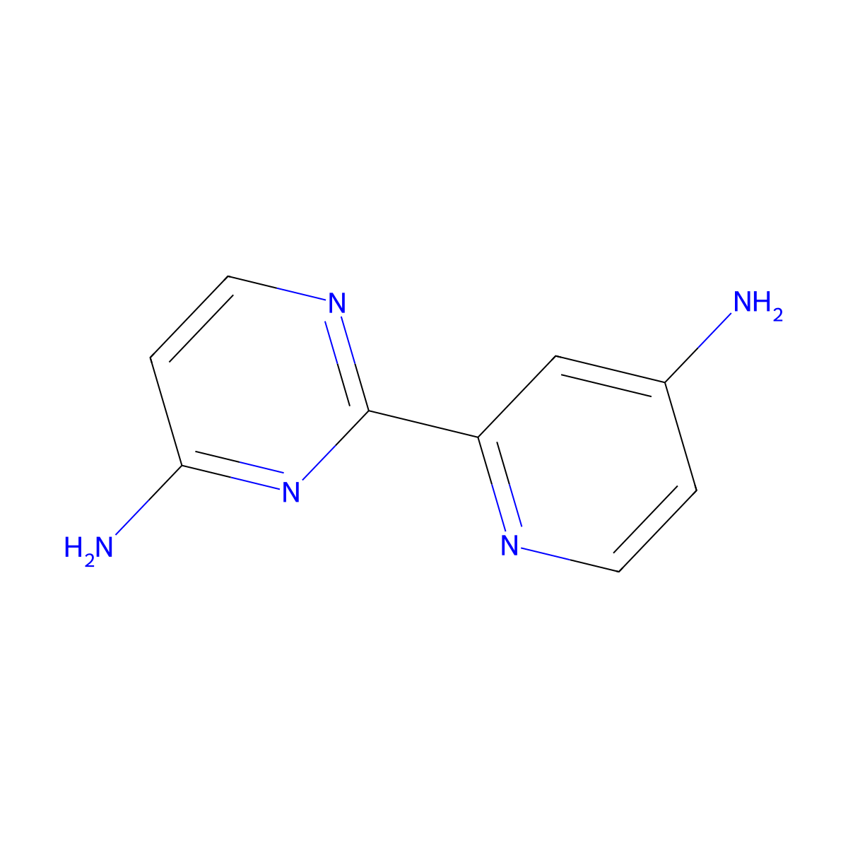 4,4'-Diamino-2-(2'-pyridyl)pyrimidine molecular structure, CAS 1185313-17-0