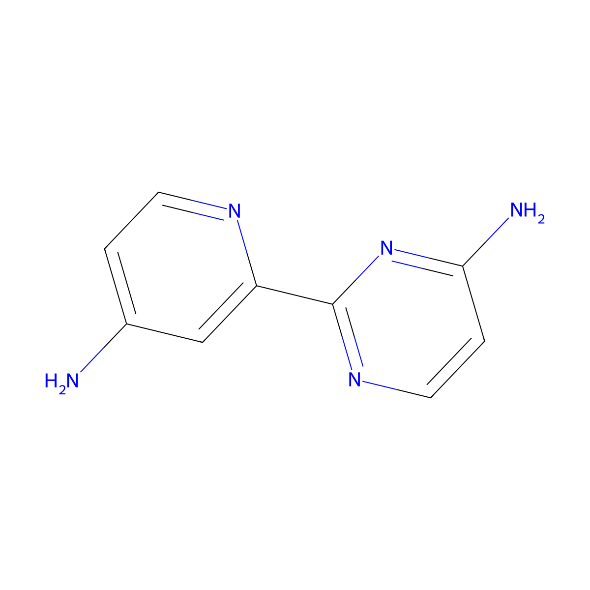 4,4'-Diamino-2-(2'-pyridyl)pyrimidine molecular structure, CAS 1185313-17-0
