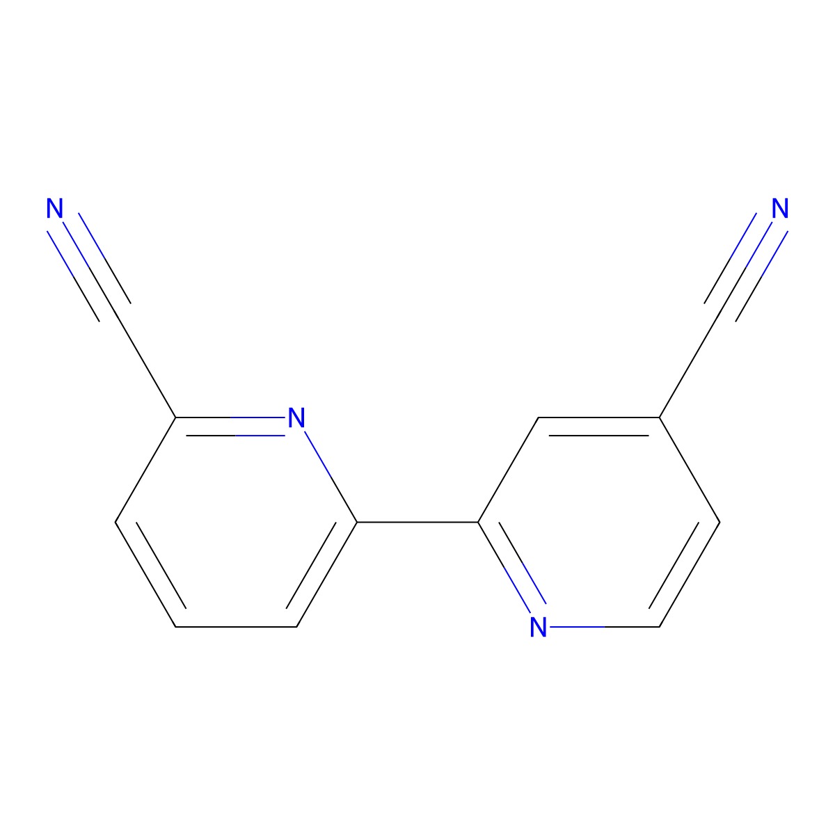4,6'-Dicyano-2,2'-bipyridine molecular structure, CAS 1185313-53-4